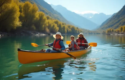 Canoas familiares: diversión en grupo en San Martín de los Andes
