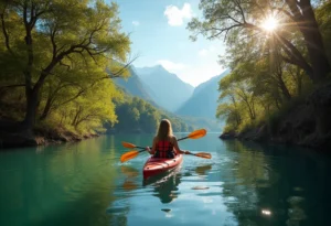 Kayak: circuitos recomendados en el lago, kayak Lácar, circuitos kayak, alojamientos kayak
