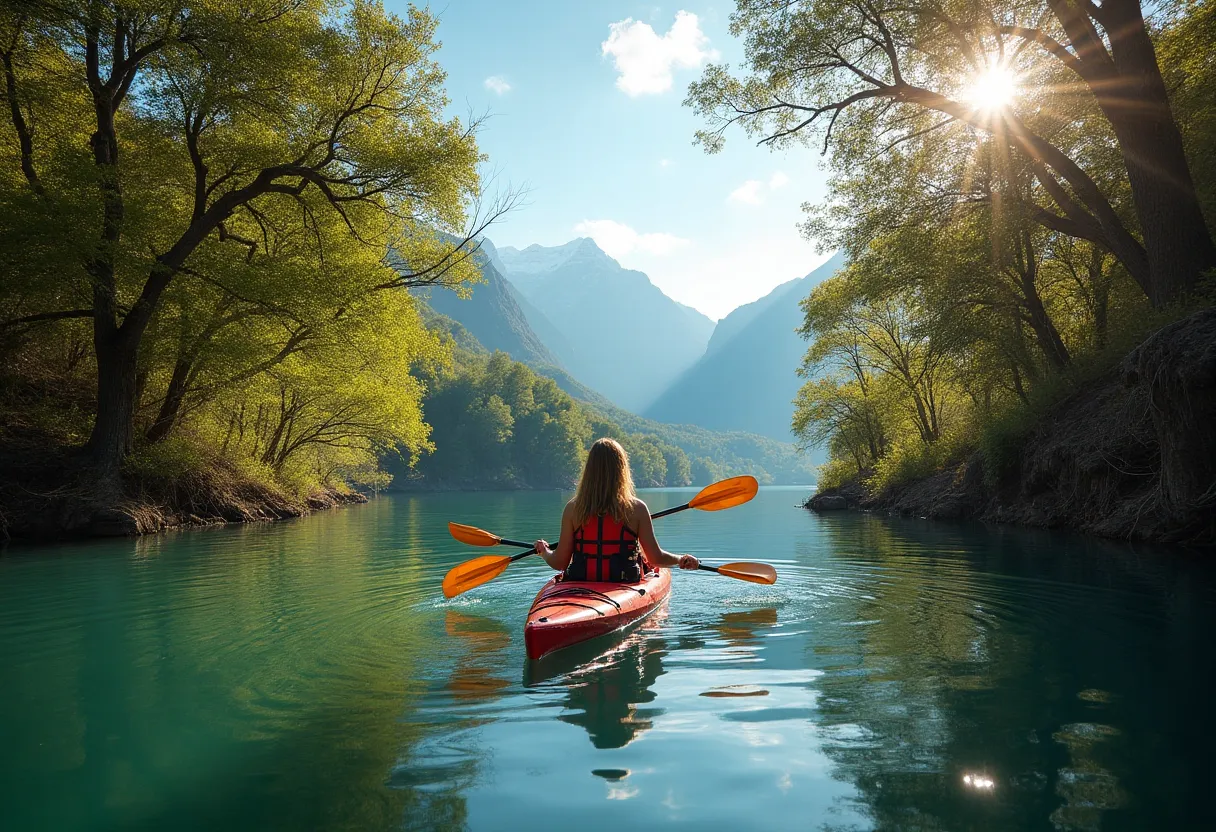 Kayak: circuitos recomendados en el lago, kayak Lácar, circuitos kayak, alojamientos kayak