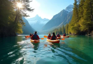 Kayak de travesía: rutas sinuosas en Lácar, kayak travesía, paddle surf, alojamientos activos