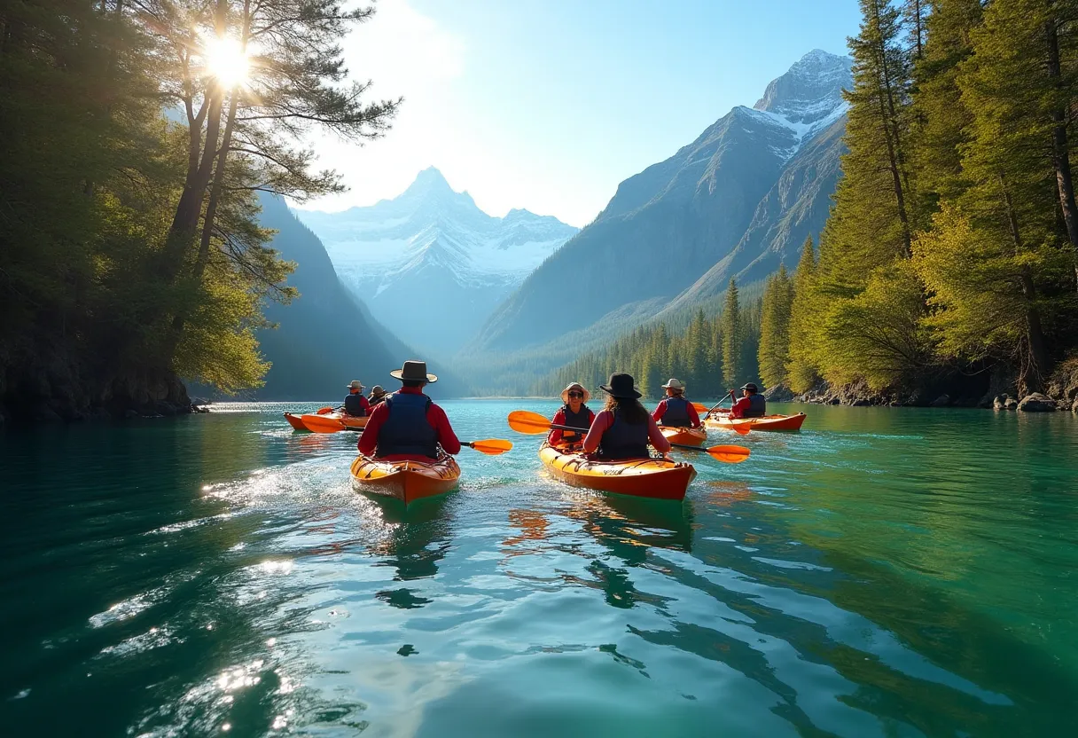 Kayak de travesía: rutas sinuosas en Lácar, kayak travesía, paddle surf, alojamientos activos