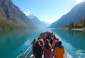Paseo en catamarán por el Lago Lácar y Nonthué, catamarán Lácar, navegación SMA, alojamientos lago