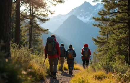 Sendero al Cerro Chapelco en verano